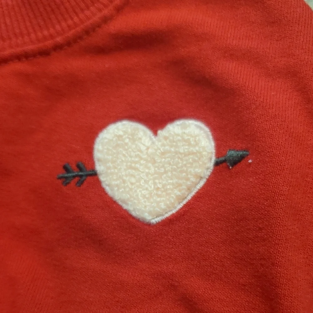 Carter's Vibrant Red Sweatshirt with Heart Accent